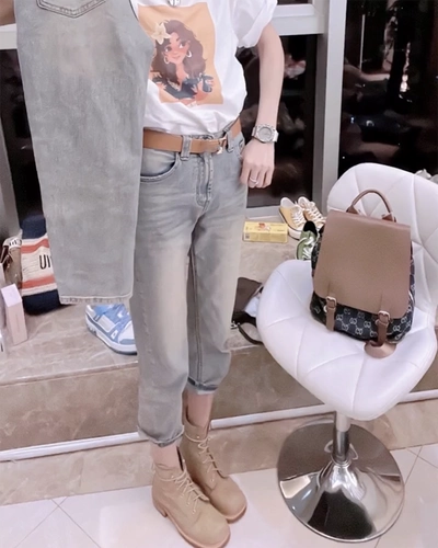 Летние дизайнерские ретро прямые свободные джинсы, штаны