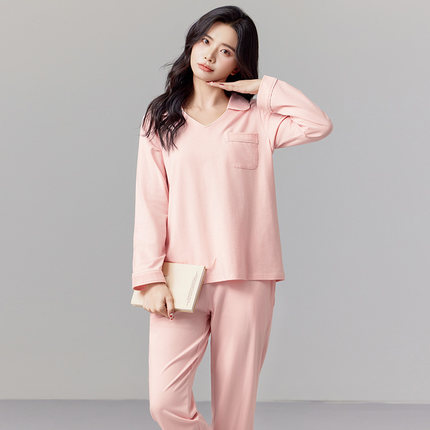 韩彩睡衣春季女款2025新款秋冬纯棉女士春秋款长袖可外穿家居服