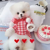 Красный праздничнный милый зимний трикотажный свитер