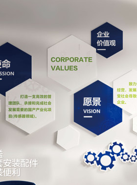 企业价值观口号愿景文化墙定制