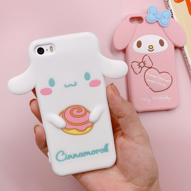 适用苹果5se手机壳8P玉桂狗5s保护套iPhone5卡通硅胶7plus大耳狗6 - 图0