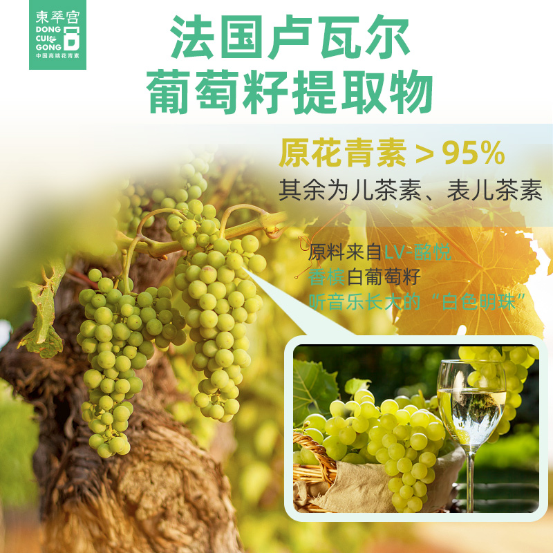 哈工生物东萃宫欧洲野生蓝莓越橘葡萄籽原花青素＞70%冻干粉OPC - 图2