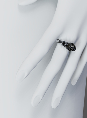 王栎鑫于文文同款YURITAN荆棘戒指2024春夏新款开口戒可调节大小