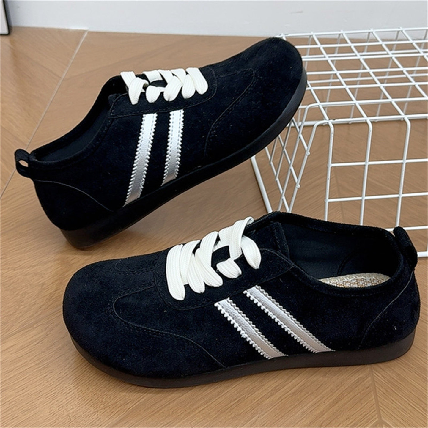 小众复古德训鞋运动休闲时尚女百搭单鞋韩系透气舒适老北京布鞋,淘宝优惠券,粉丝福利购,淘宝优惠卷