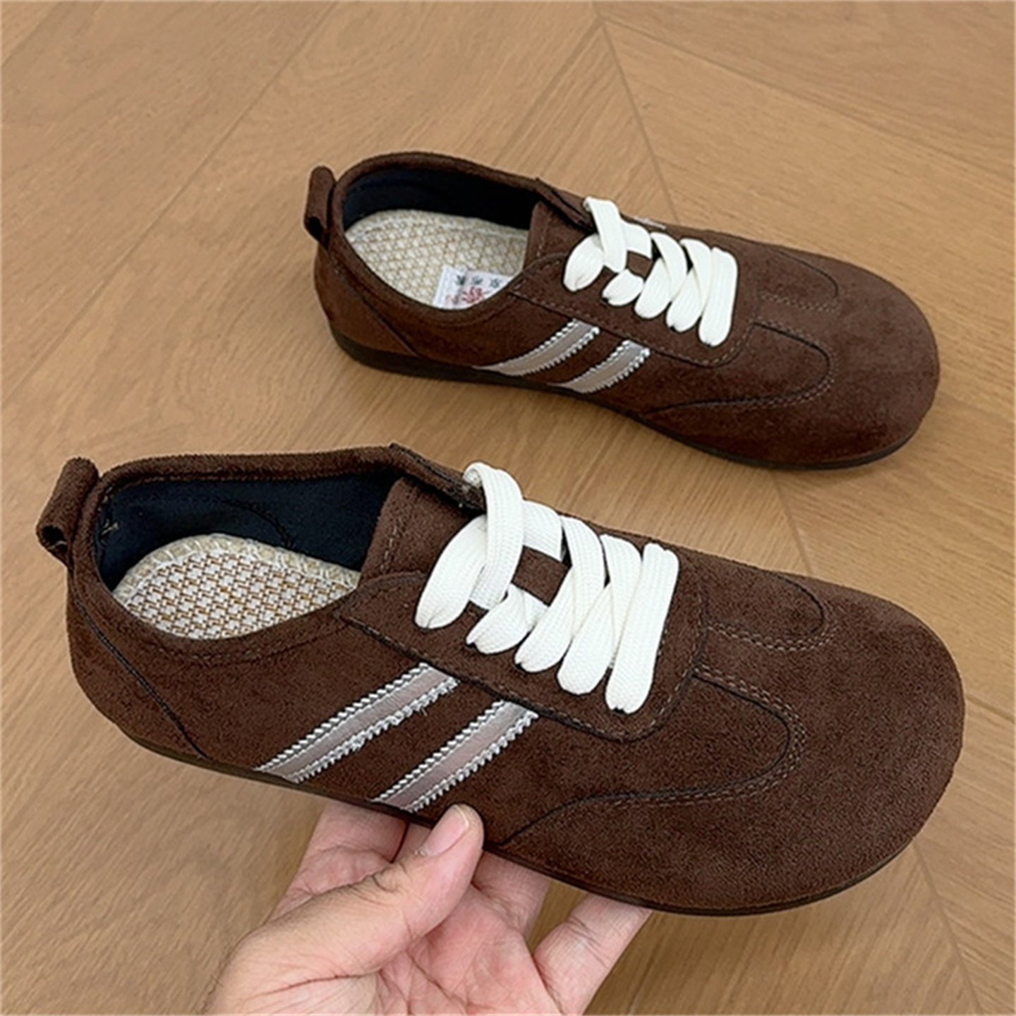 小众复古德训鞋运动休闲时尚女百搭单鞋韩系透气舒适老北京布鞋,淘宝优惠券,粉丝福利购,淘宝优惠卷