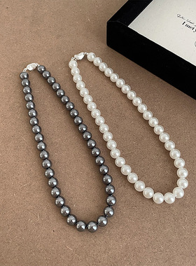 珍珠项链女复古高级感优雅轻奢潮流气质时尚简约百搭颈链锁骨链