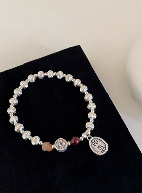 高级感金属串珠手链女小众设计复古个性简约百搭气质时尚如意手饰