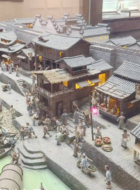 微缩场景沙盘模型定制农村老家院子场景还原微缩古建筑模型定做