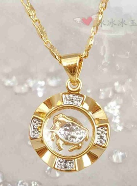 18K黄金属相项链寓意转运招财