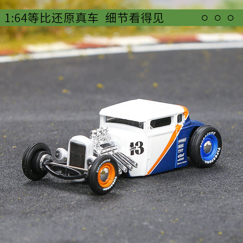 美驰图1:64运输车队拖车合金模型收藏摆件1929福特FORD Model礼物 - 图2