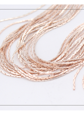 欧美风夸张饰品夏季长流苏铜颈链