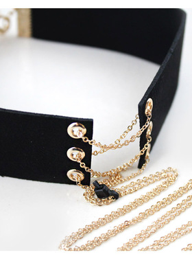 99克拉新款质感夸张chocker颈链