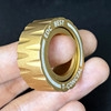 Mechanical C Paragraph Ring EDC Decompression Toy Black Technology Fingertip Gyro Ratchet Ring Boys Office Toy