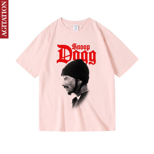 snoopdogg西海岸嘻哈hiphop狗爷印花衣服周边纯棉短半袖T恤男女夏 - 图2