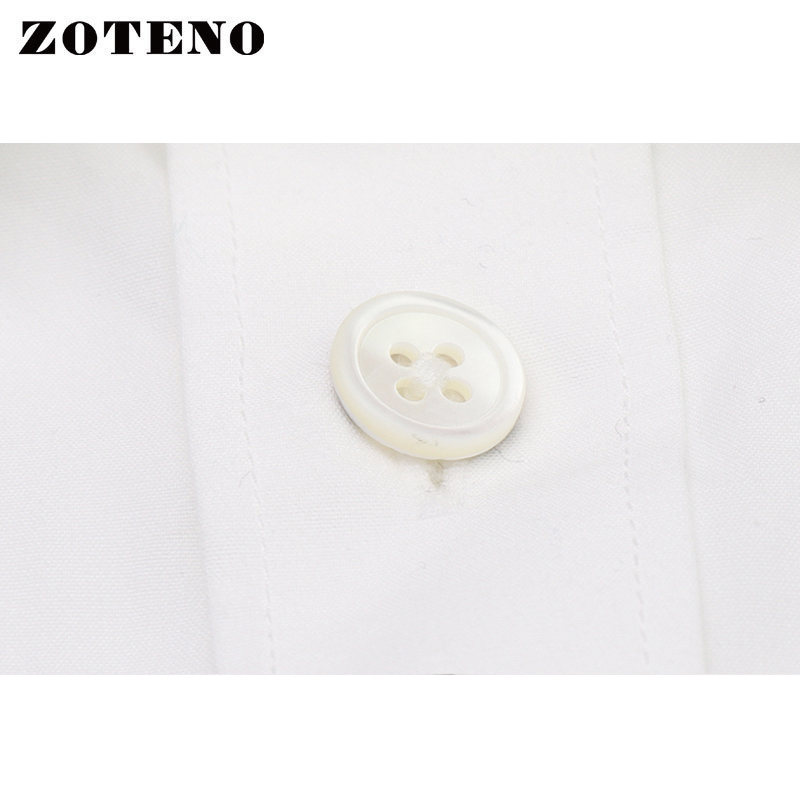 ZOTENO/左天奴男士衬衫夏季高档修身短袖商务正装衬衣纯棉A4D016 - 图2