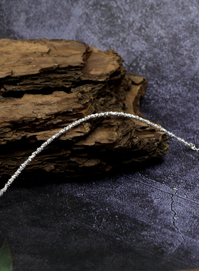 S925纯银闪晶碎银子手链