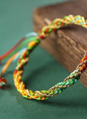 端午节五彩绳手链女宝宝儿童新生