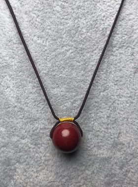 朱砂项链女男款吊坠紫金砂饰品玉石