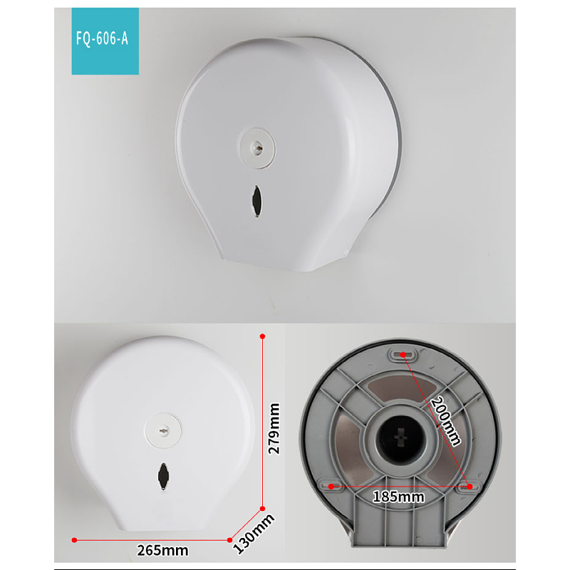 免打孔酒店卫生间家用壁挂式大卷纸盒大卷纸架厕纸架防水大盘纸盒 - 图0