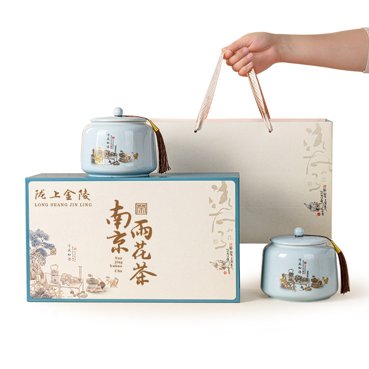 雨花茶南京特产礼物伴手礼物新茶叶礼盒包装送长辈爸爸过年春节