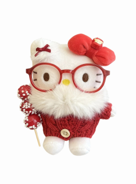 日本正版HelloKitty新年冰糖葫芦玩偶挂件kt春节公仔装饰生日礼物