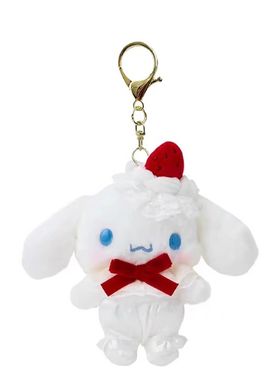 日本正版HelloKitty草莓蛋糕系列玩偶库洛米kt公仔钥匙扣挂件礼物