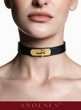 ANOESES真皮定制项圈高级感M女choker脖圈puppy小众亚文化饰品