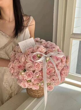 汇鑫 七夕仙子之吻抱抱桶 花艺花篮