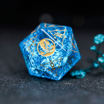 Custom dice COC running group ten thousand Chi-card exclusive dice pattern LOGO digital Font word gem custom