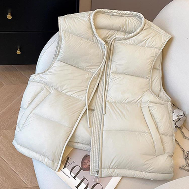 马甲2026年新款今年流行爆款时尚气质棉服外套圆领短款百搭背心女,淘宝优惠券,粉丝福利购,淘宝优惠卷