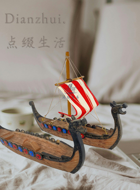 一帆风顺维京船帆船龙船