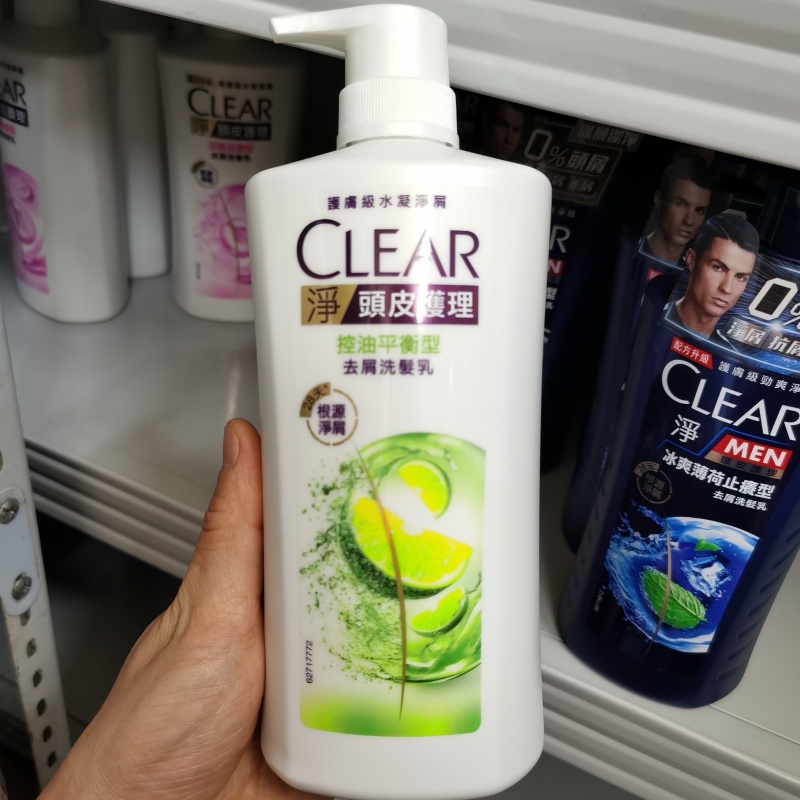 香港CLEAR 净/清扬洗发水女士去屑控油洗发露乳止痒薄荷白瓶正品 - 图0