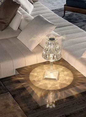 LED水晶钻石灯触摸氛围小夜灯