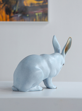 【运费险】黄铜兔子摆件