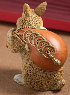 铜摆件钱兔似锦送人礼物礼品