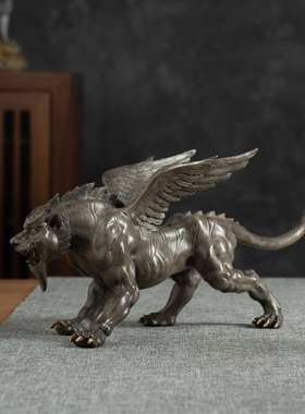 铜狴犴如虎添翼家居装饰高档礼品