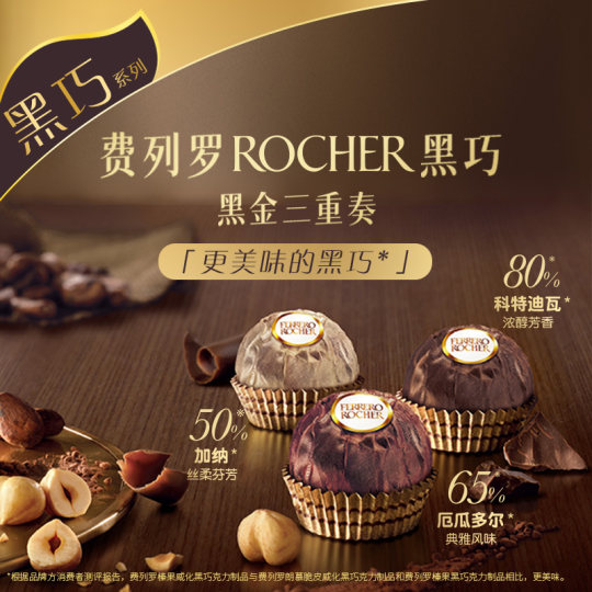 Ferrero Hazelnut Wafer Dark Chocolate 15 Piece Gift Box