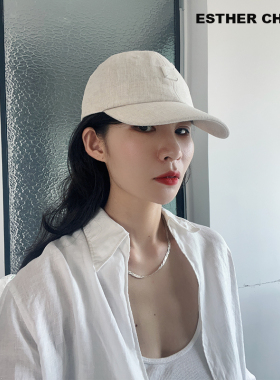 极简百搭苛呼吸的亚麻棒球帽