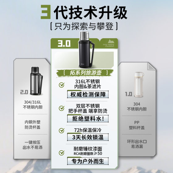 Supor outdoor thermos kettle