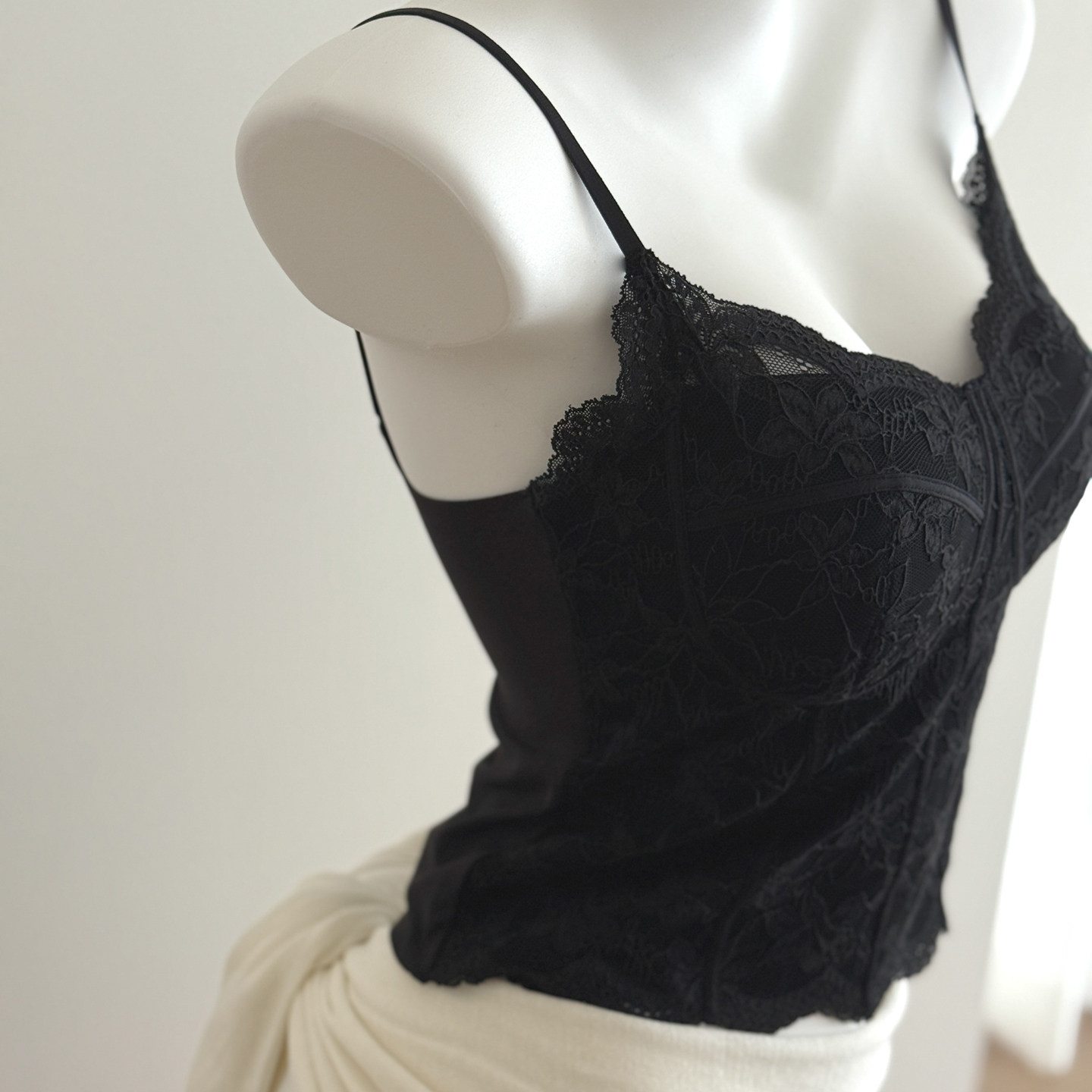 高质感法式蕾丝 含棉秋冬加绒保暖背心聚拢收腰显瘦带胸垫吊带,淘宝优惠券,粉丝福利购,淘宝优惠卷