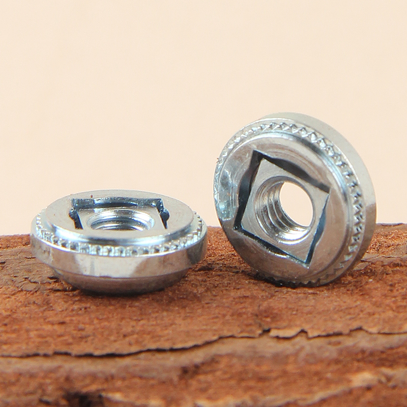 镀锌浮动压铆螺母 浮动螺母非自锁式花齿锁紧螺母AS-M3M4M5M6-1/2 - 图0