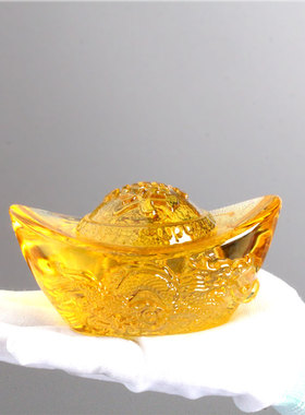 国风桌面摆放金黄色朋友送礼祝福