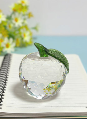 水晶苹果礼物送平安祝福