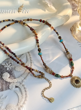 原创多巴胺叠戴项链高级感轻奢