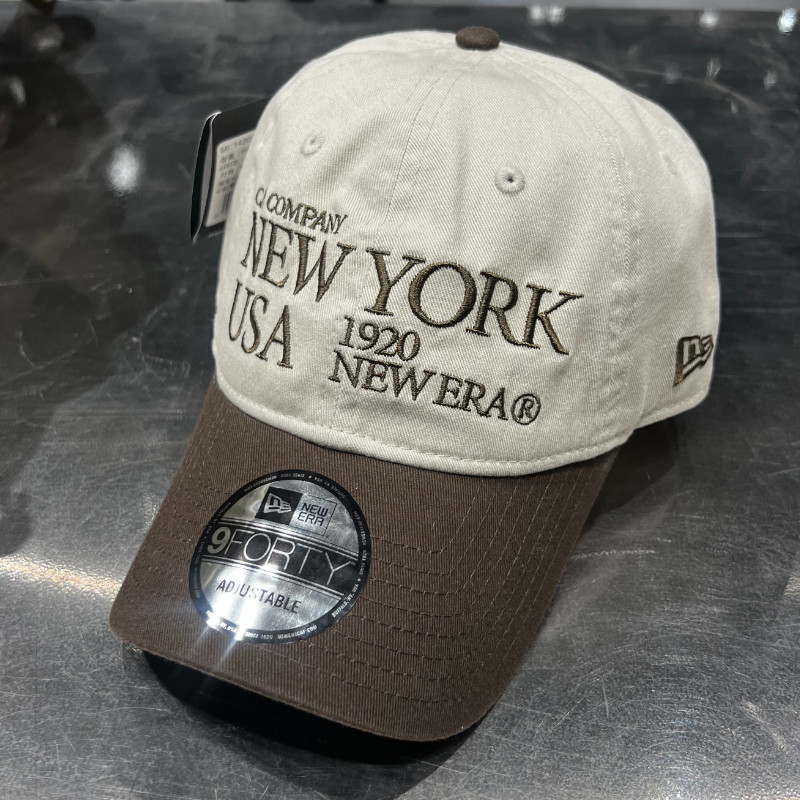 韩国New Era拼色棒球帽男女同款运动百搭软顶弯檐940字母刺绣帽子,淘宝优惠券,粉丝福利购,淘宝优惠卷