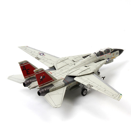 1:72特尔博F14雄猫合金飞机模型 F-14A战斗机VF-84海盗旗中队拼装-图1