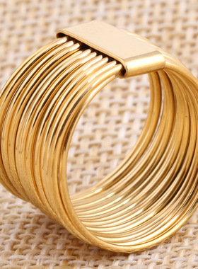 电镀钢丝通用钛戒指