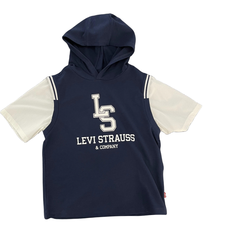 Levi's李维斯童装2024夏款时尚连帽短袖卫衣组合男女LV2422170