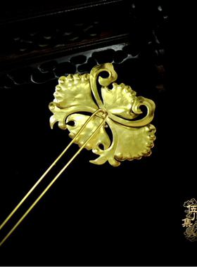 DIY发簪银镀金银镀金点翠汉服
