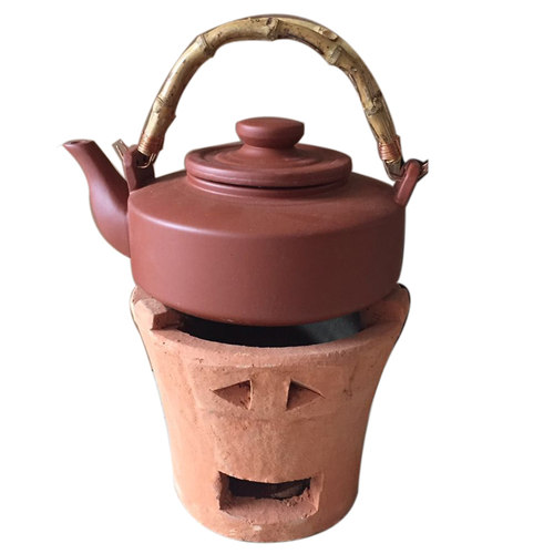 红泥炭炉潮州传统手工功夫茶炉橄榄碳炉煮茶壶砂铫紫砂风炉取暖炉 - 图3